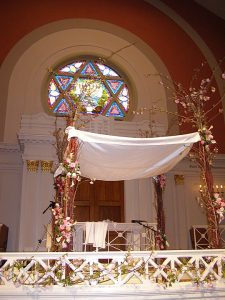 Chuppa at a Jewish Wedding
